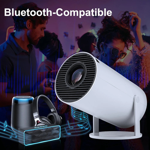 Proyector Mini Cañon Led 4k Smart Tv Android 8000 Lúmenes