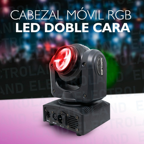 Cabezal Movil Led Doble Wash Rgbw 4x10w + Beam 1x10w Rgbw