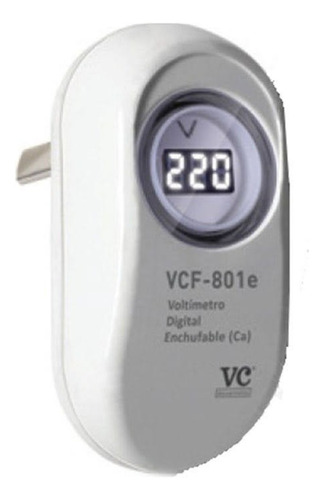 Voltimetro Digital 220 Vca. Vcf-801 Enchufable Vc      
