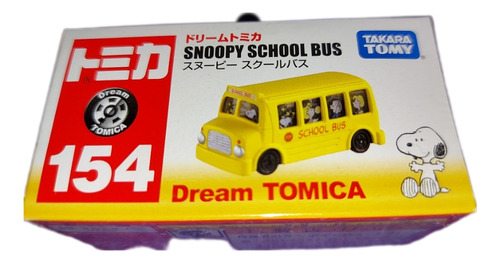 Tomica Dream 154. Snoopy School Bus. Nuevo.