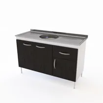 Comprar Mueble Cocina Bajo Mesada Melanina 120x47 Blanco Oferta Cm
