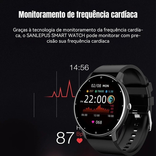 Smartwatch Life Watch Com Monitor De Frequência