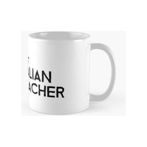 Taza Divertido Mejor Maestro De Italiano - Regalo Genial Par