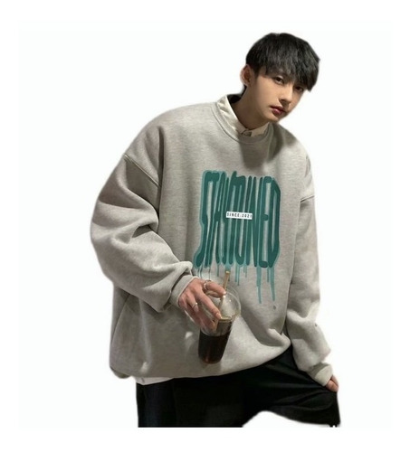 Sudadera De Moda Corte Hiphop Holgado Chaquetas Hombre 