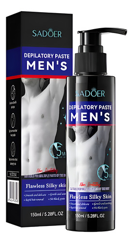 3 Cremas Depiladora Hombre Sadoer 150ml Piernas Brazos Torso