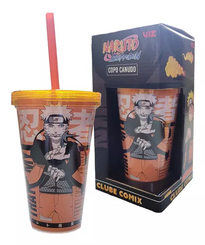 Copo Viagem Nuvem Akatsuki Naruto 400ml