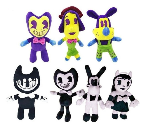 7 Piezas De Bendy And The Ink Machine Muñeco Peluche Juguete