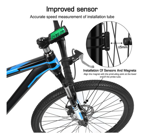 Pj Ordenador Para Bicicleta Con Retroiluminación Led,