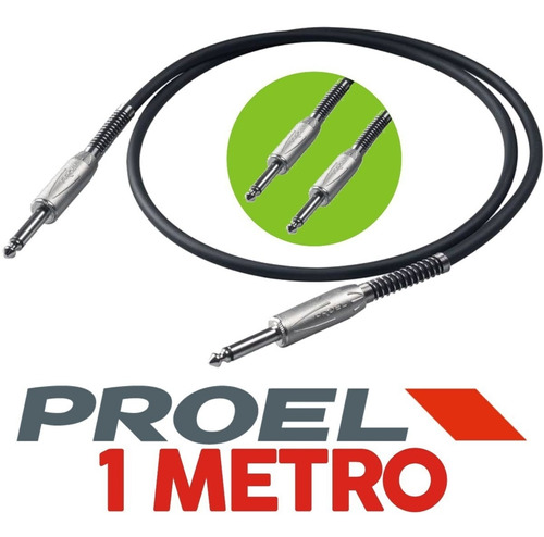 Imagen 1 de 10 de Cable Plug Linea Instrumento Proel Bulk100lu1 1 Metro Niquel