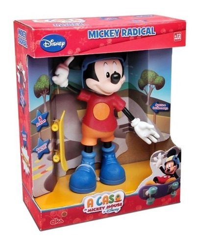Boneco Mickey Radical Fala 5 Frases Menino - Elka Brinquedos