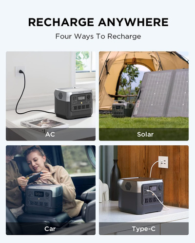 Generador Eléctrico Portátil Ecoflow River 2 Pro 800w//768wh
