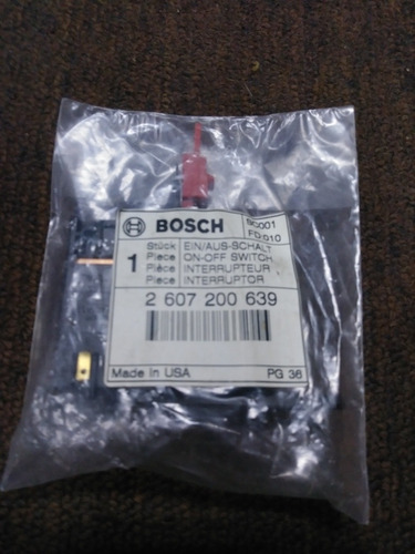 Interruptor Para Taladro Original Bosch Código 2607200639