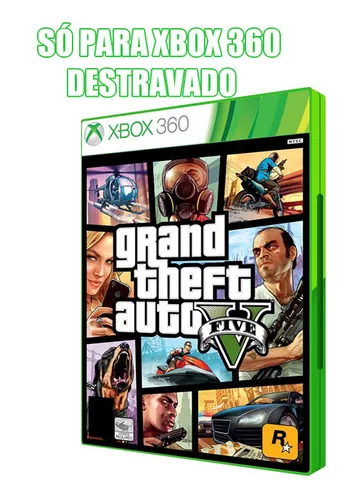 GTA V Xbox 360 original em mídia física leg em português.