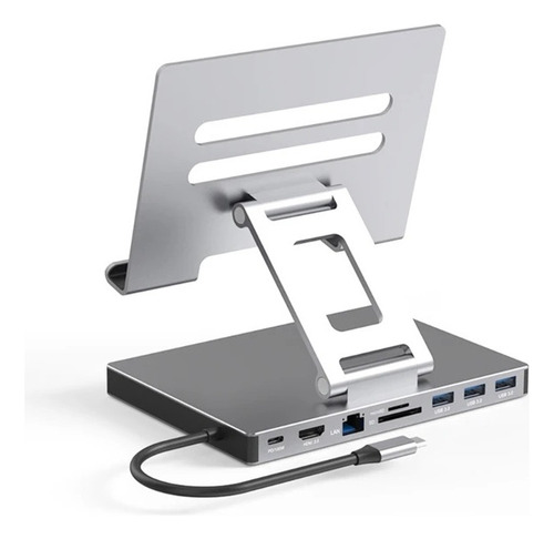 Z 9 Em 1 Hub Usb C Docking Station Hdmi 4k Suporte Para iPad