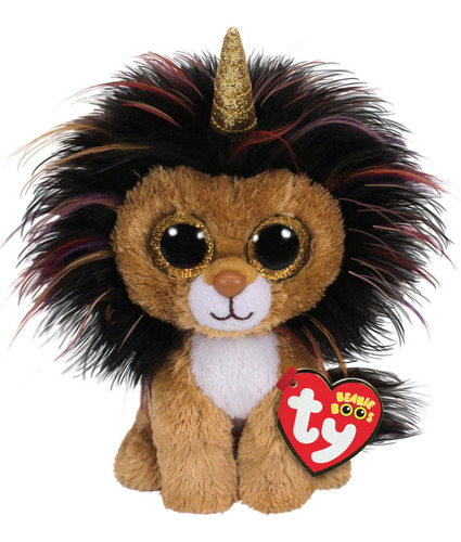 Ramsey Leon Unicornio Ty Beanie Boo Boos Orig Peluche 15 Cm