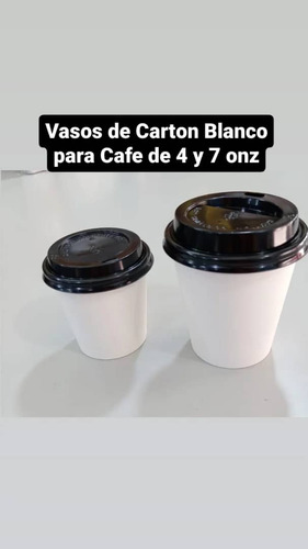 Vasos De Carton Blanco Ideal Para Personalizar