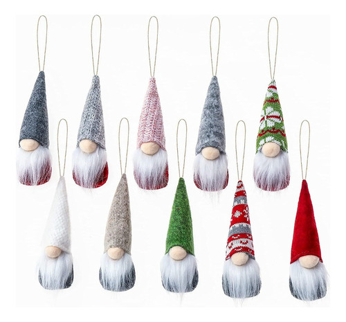 Adornos De Gnomos Navideños, Gnomos De Navidad Elfo Hoga [u]