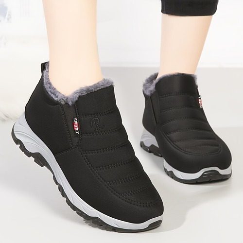 Zapatillas Antideslizantes Impermeables De Invierno Con Forr