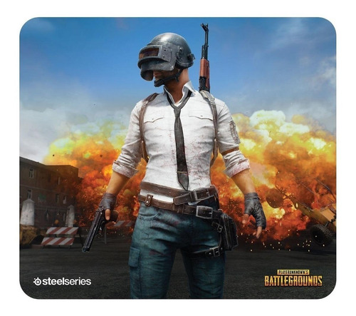 Mouse Pad gamer SteelSeries QCK+ QCK de goma PUBG Edition 400mm x 450mm x 4mm