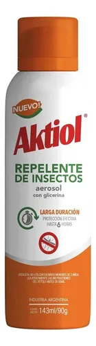 Alcohol Aerosol Aktiol Repelente Fragancia A Neutra 143 ml