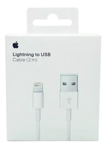 Cable Usb Lightning 2 Metros Original Apple