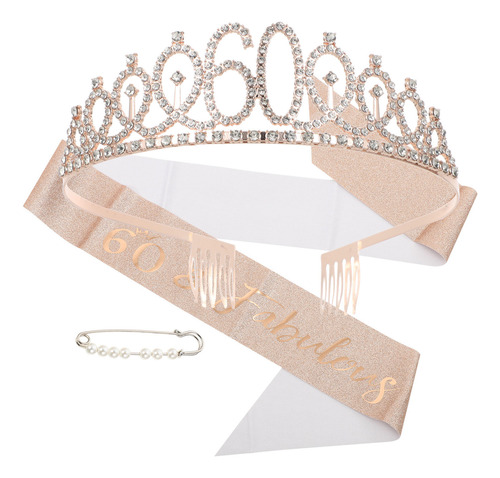 1 Juego De Tiaras Con Banda Y Corona De Cumpleaños Con Purpu