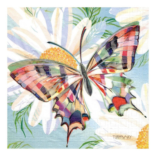 Imagen 2 de 7 de Servilletas Decoupage Laura Craft Set Mariposa Floral 1