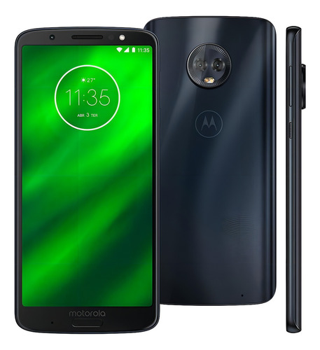 Moto G6 Plus Dual SIM 64 GB índigo-escuro 4 GB RAM - Bom (Recondicionado)