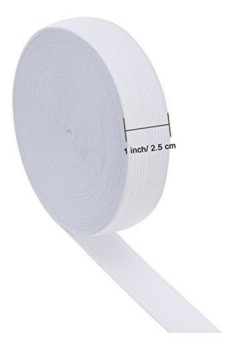 Imagen 2 de 4 de Textil Eboot Yarda Bobina Tejido Elastico Color Blanco