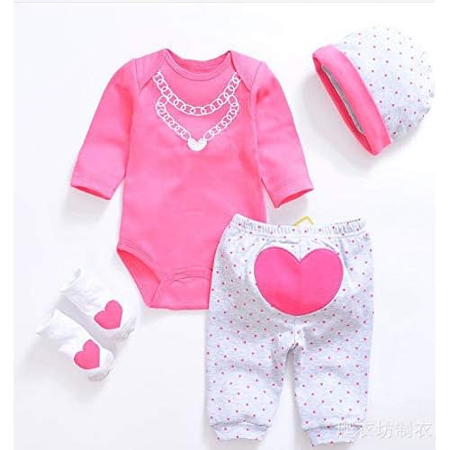 Npkdolls Reborn Dolls Ropa De Niña Ropa Rosa 20-22 Pul...