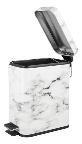 Bote De Basura Moderno De 5 Litros Con Tapa Rectangular De M