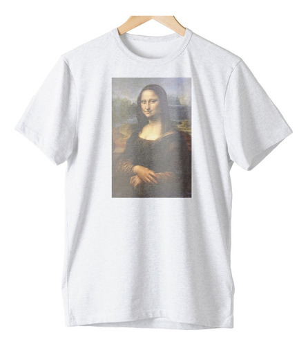 Camiseta Algodão Mona Lisa Da Vinci Aesthetic Retro Tumblr