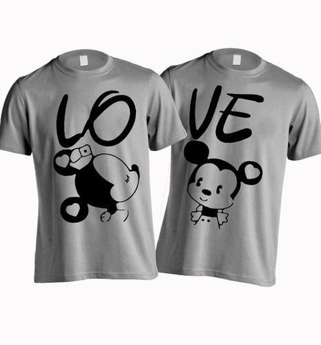 Poleras De Parejas Diseños Love