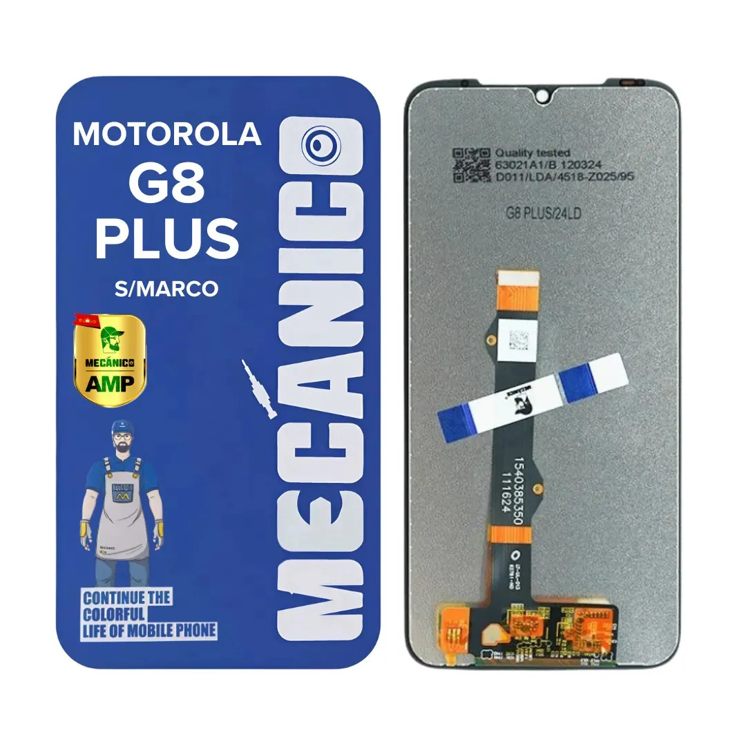 Modulo Compatible Motorola G8 Plus Xt2019 Sin Marco Incell Mecanico Pantalla Display Tactil Touch Vidrio Repuesto Reemplazo Cambio Reparacion Flex Celular Telefono Calidad Alta Definicion Screen