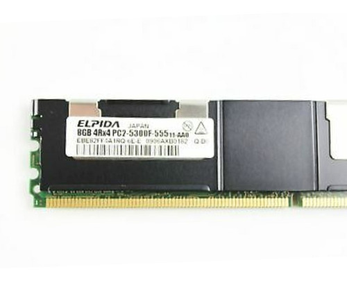 Memória Elpida Pv2-5300f 8gb 4rx4ddr2  Ecc Ebe82ff4a1rq-6e