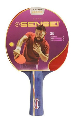 Imagen 2 de 6 de Paleta De Ping Pong Tenis Mesa 6 Star Sensei