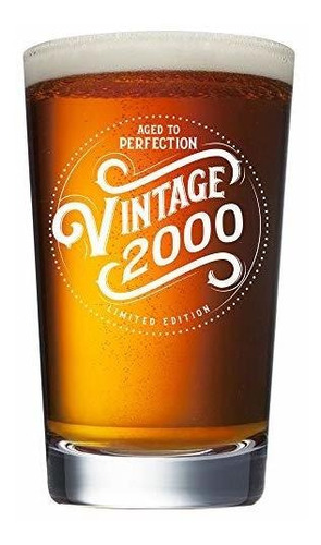 21st Birthday Gifts For Men 2000 - Vaso De Cerveza De 16 Oz 