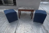 Comprar Lote De 2 Puff Y Mesa Ratona