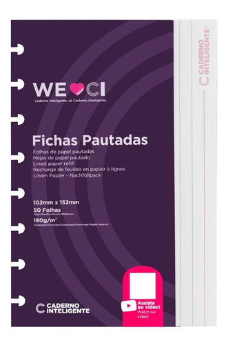 Caderno Inteligente Fichas Pautadas Inteligentes