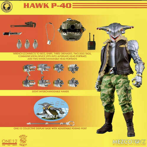 Mezco One:12 Collective Rumble Society - Hawk P-40