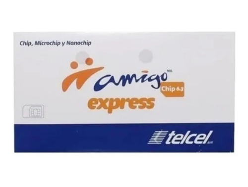 25x1 Tarjeta Sim Chip Telcel 2g 3g 4g 321 El Grullo