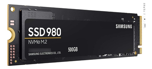 Ssd Samsung 980 500gb Nvme M.2 Mz-v8v500b/am Color Negro