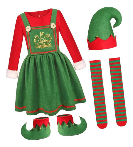 Conjunto De Ropa De Vestir Para Disfraz De Navidad Para