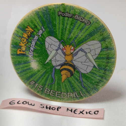 Tazo Pokémon 2 - Beedrill #15 Est. 7 Sabritas Original