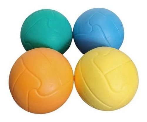 Imagen 2 de 8 de Kit 5 Pelotas Goma Espuma Handball -ltc Fitness