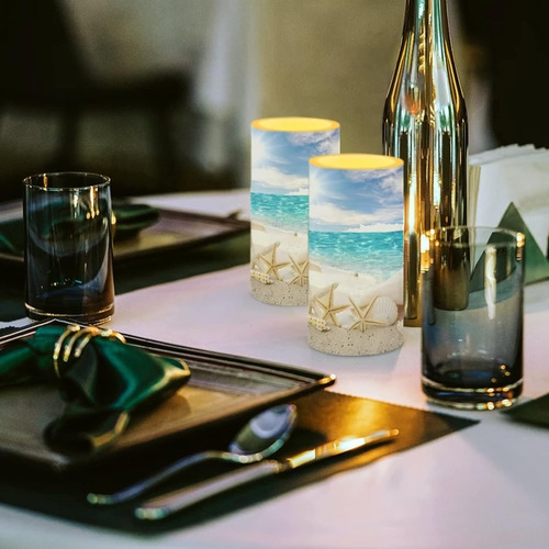 Netilgen Juego De 2 Velas Led Electricas Sin Llama, Con Temp