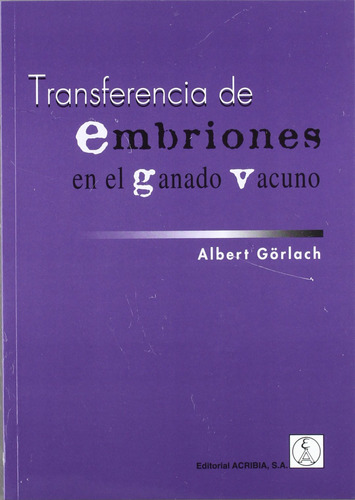 Transferencia De Embriones En El Ganado Vacuno