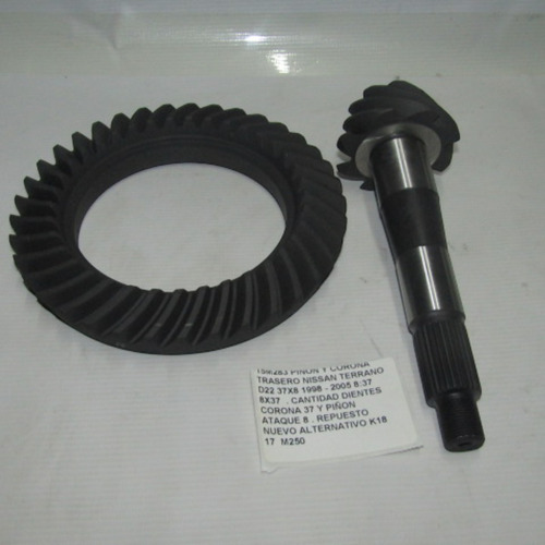 Piñon Y Corona Trasero Nissan Terrano D22 37x8 1998-2016