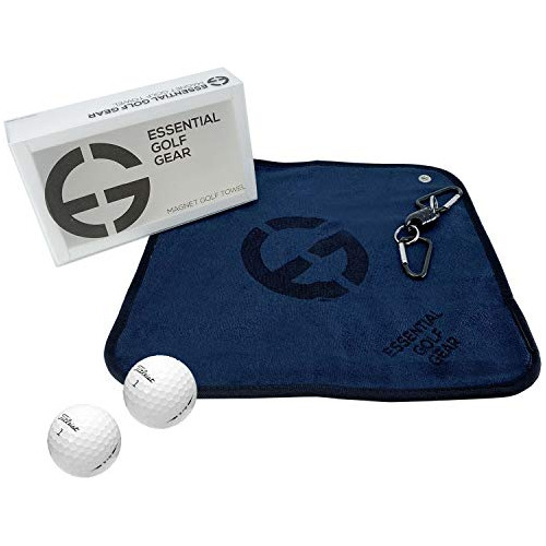 Essential Golf Gear - Toalla De Golf Con Imán Premium,...