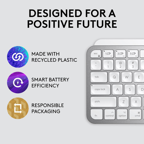 Teclado Inalámbrico Logitech Mx Keys Mini Para Mac Bluetooth